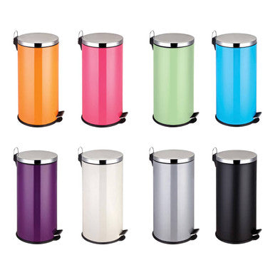 Orange 30 Litre Pedal Bin