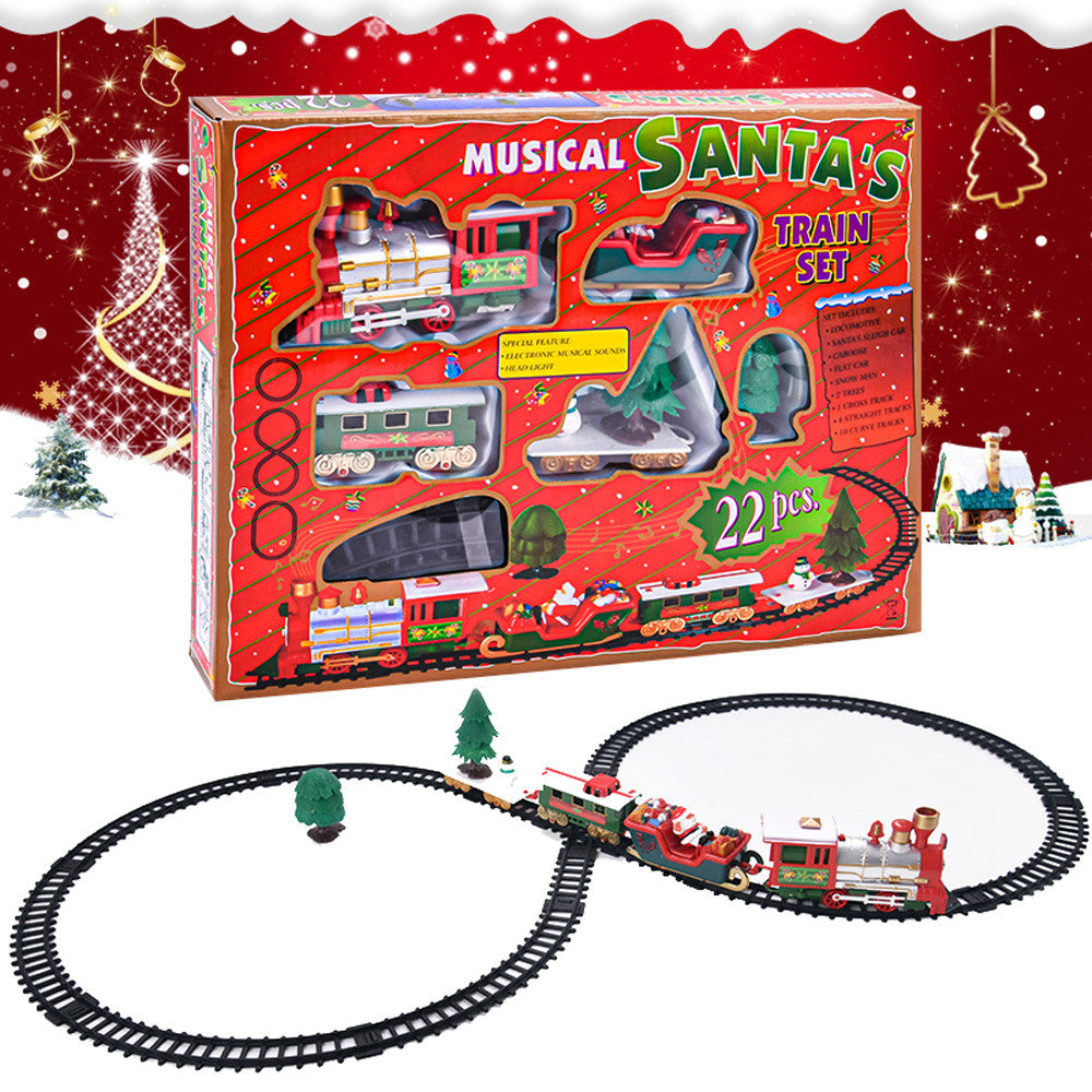 Toy Train Set with Lights and Sounds Christmas Train Set