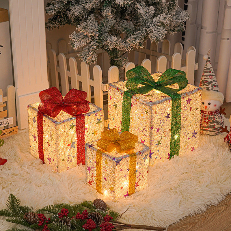 Outdoor Christmas Gift Box With Bow