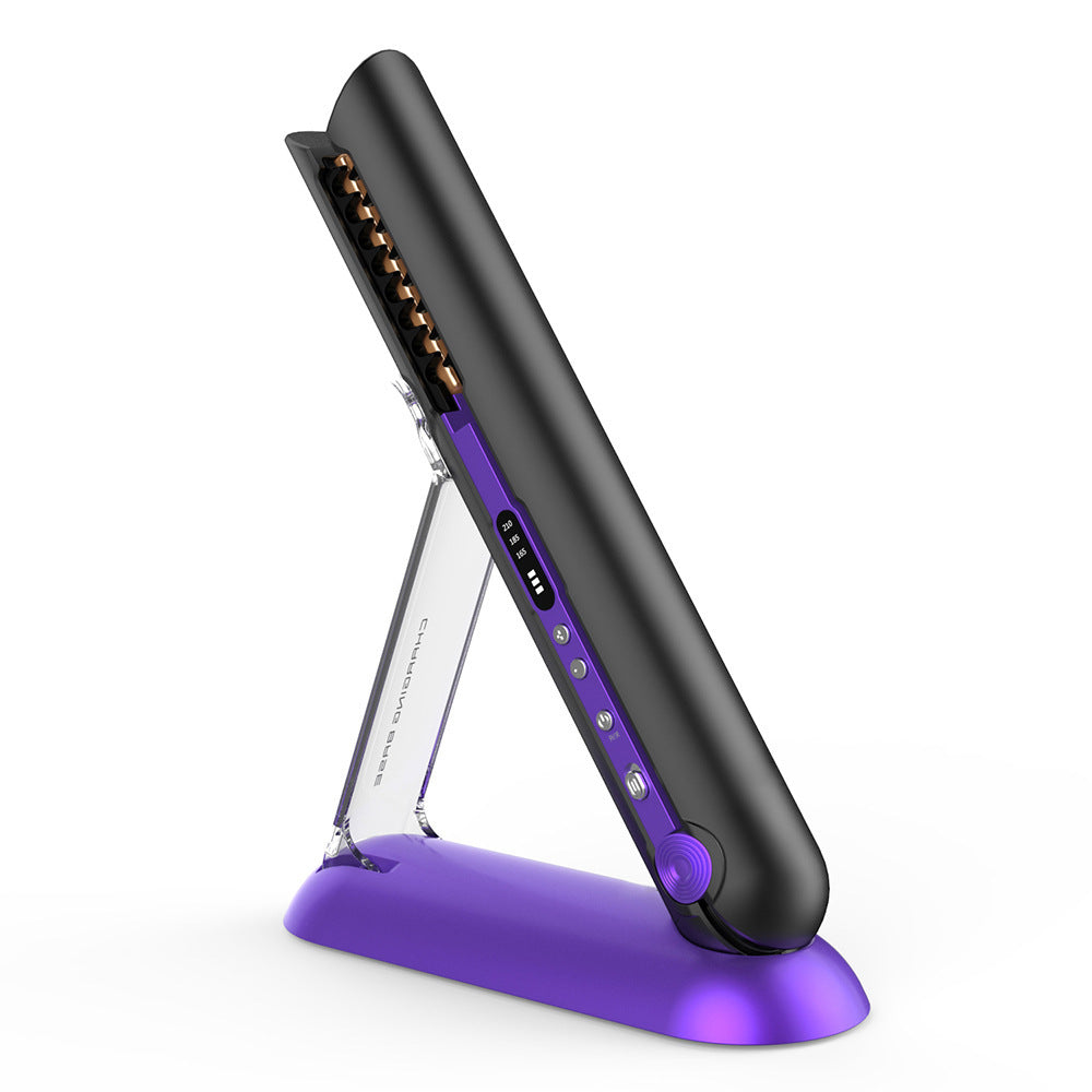 Professional Hair Straightener Ceramic Flat Iron 2 In 1 Cordless Hair Straightener