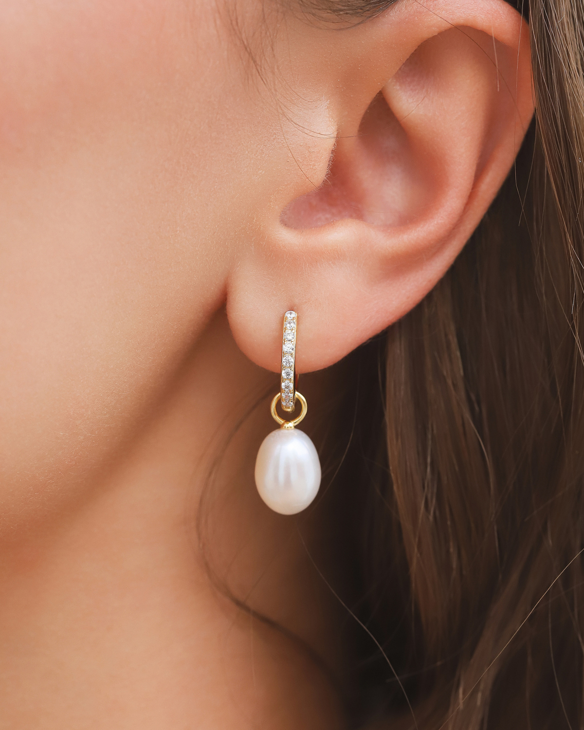Timeless Pearl Jewellery Set in 18k Gold Vermeil