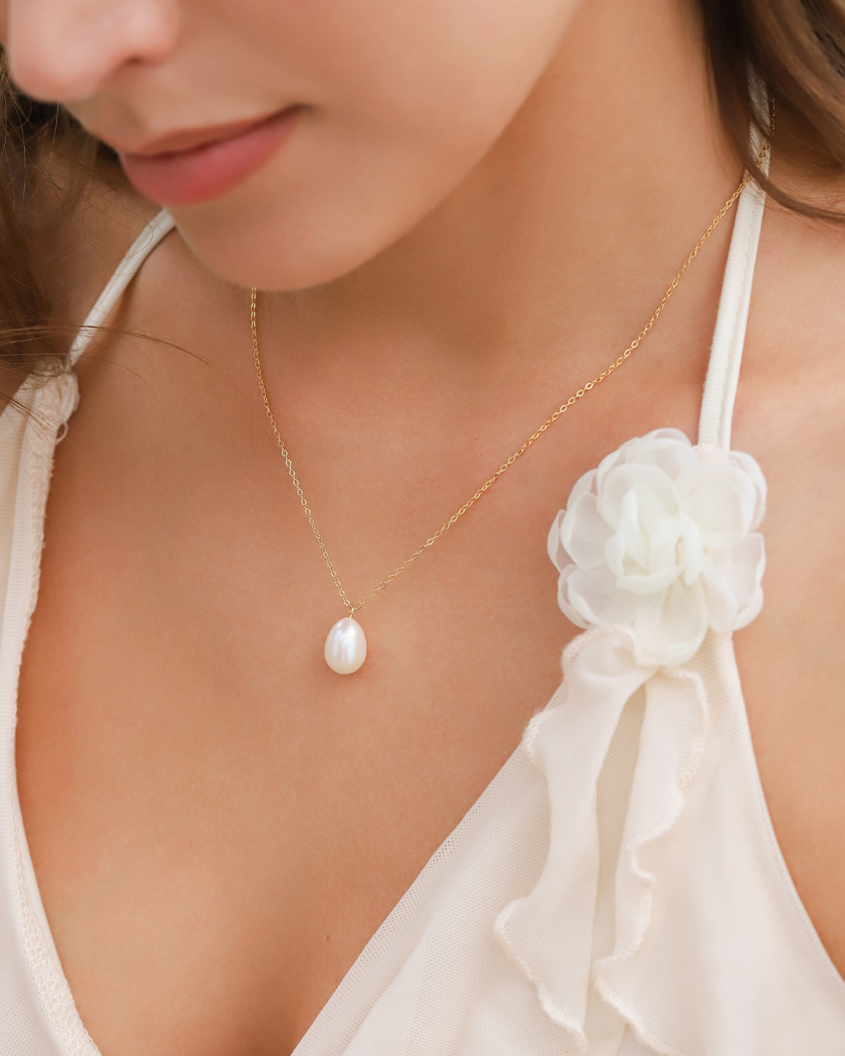 Timeless Pearl Jewellery Set in 18k Gold Vermeil