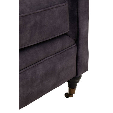 Sabrina Grey Velvet Fabric 2 Seater Sofa