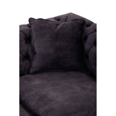 Sabrina Grey Velvet Fabric 2 Seater Sofa