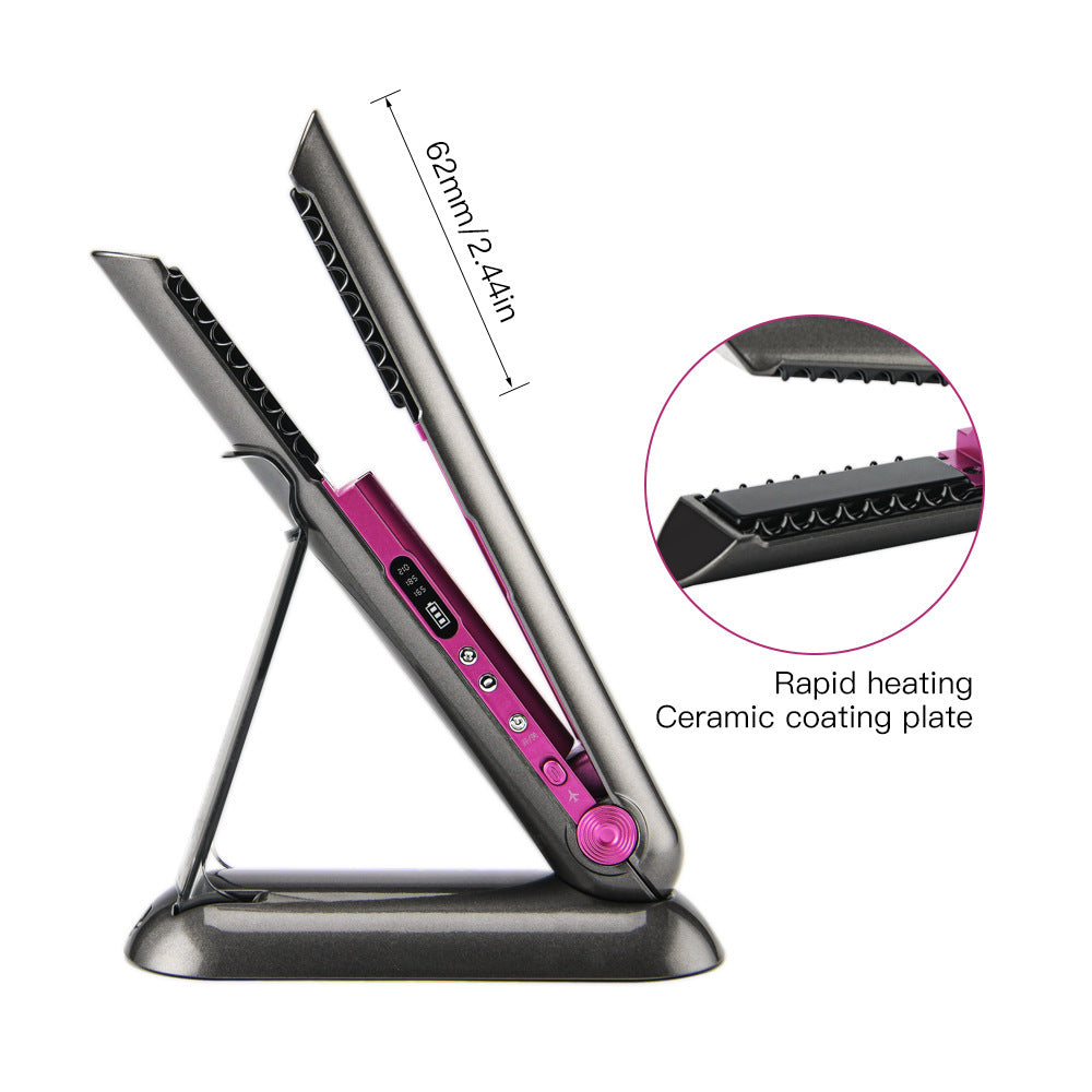 Professional Hair Straightener Ceramic Flat Iron 2 In 1 Cordless Hair Straightener