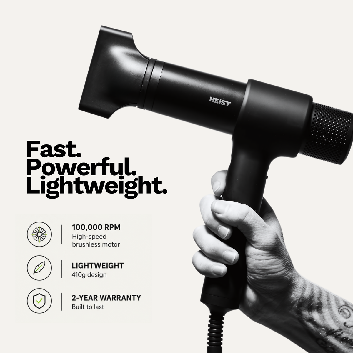 Pro Smart Hair Dryer and Styler Bundle with Magnetic Diffuser| Heist 3.0