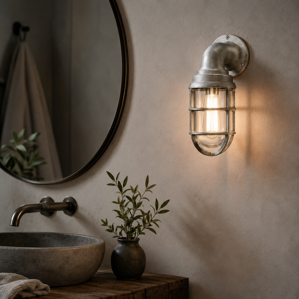 Beachamwell Raw Cast Outdoor Wall Light - 10.5 Inch