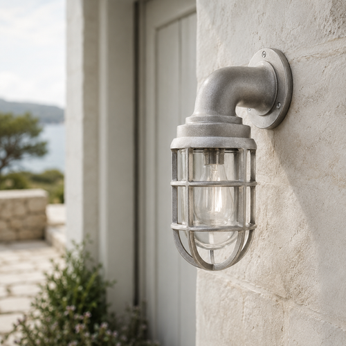 Beachamwell Raw Cast Outdoor Wall Light - 10.5 Inch