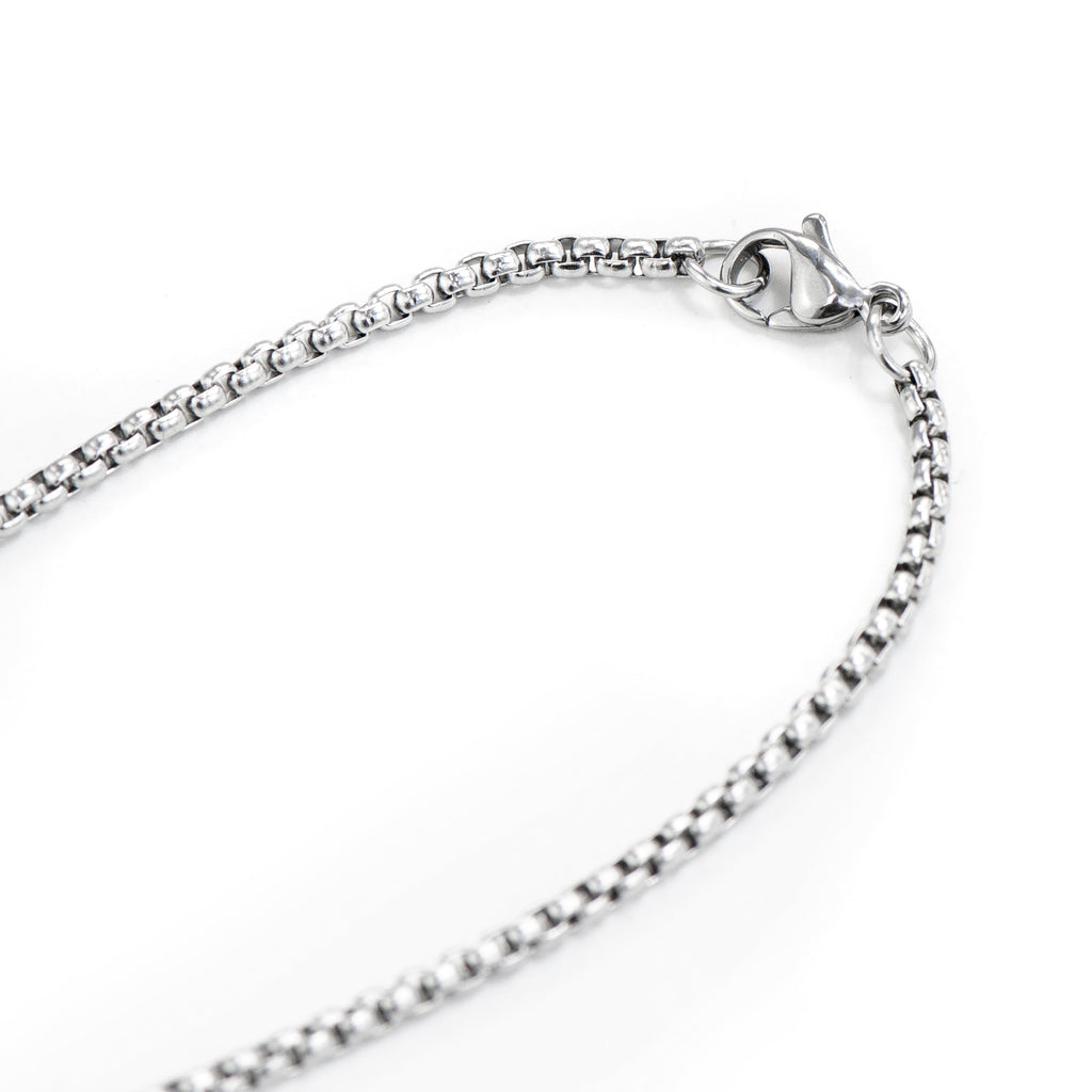 Personalised Men’s Contemporary Silver Dog Tag Necklace