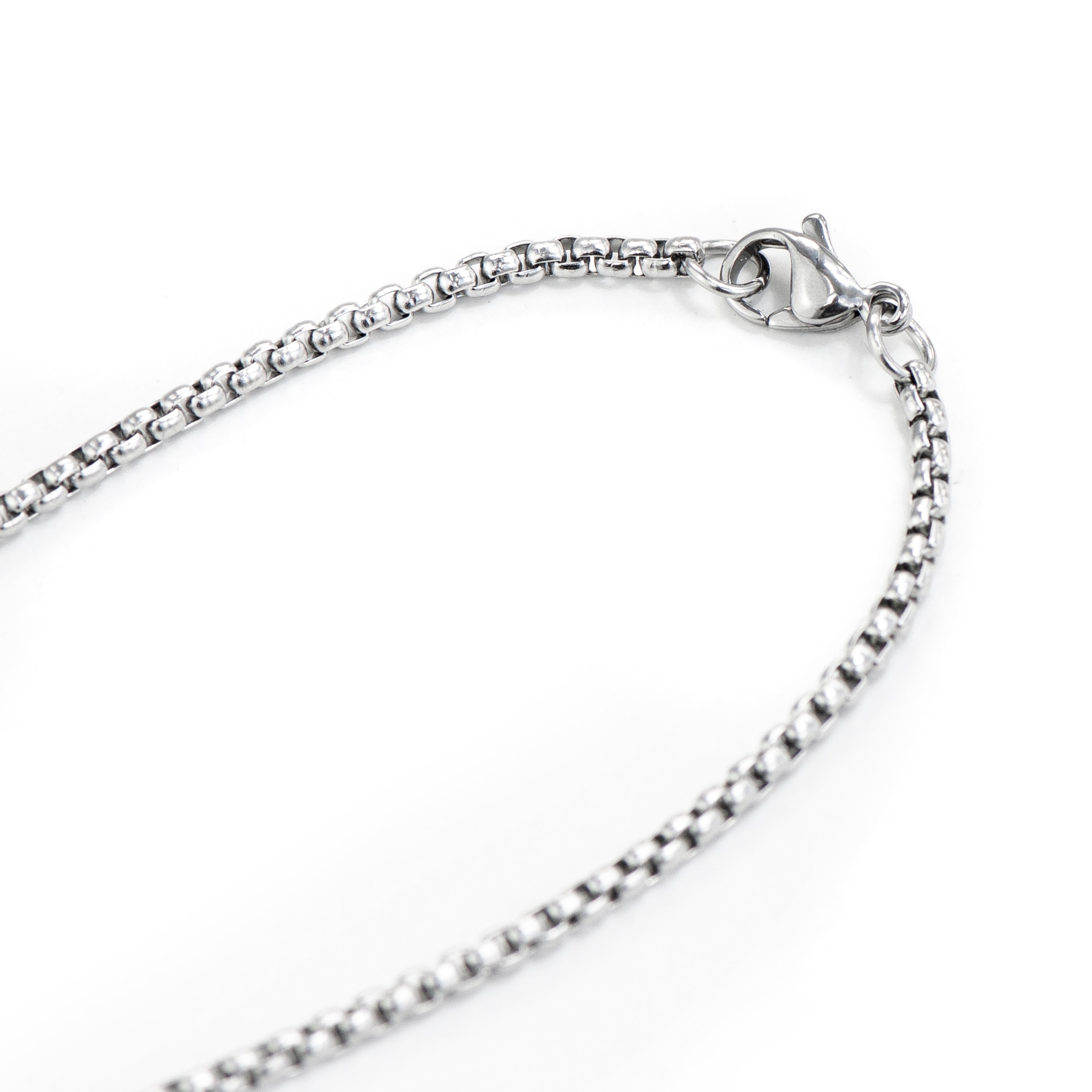 Personalised Men’s Contemporary Silver Dog Tag Necklace