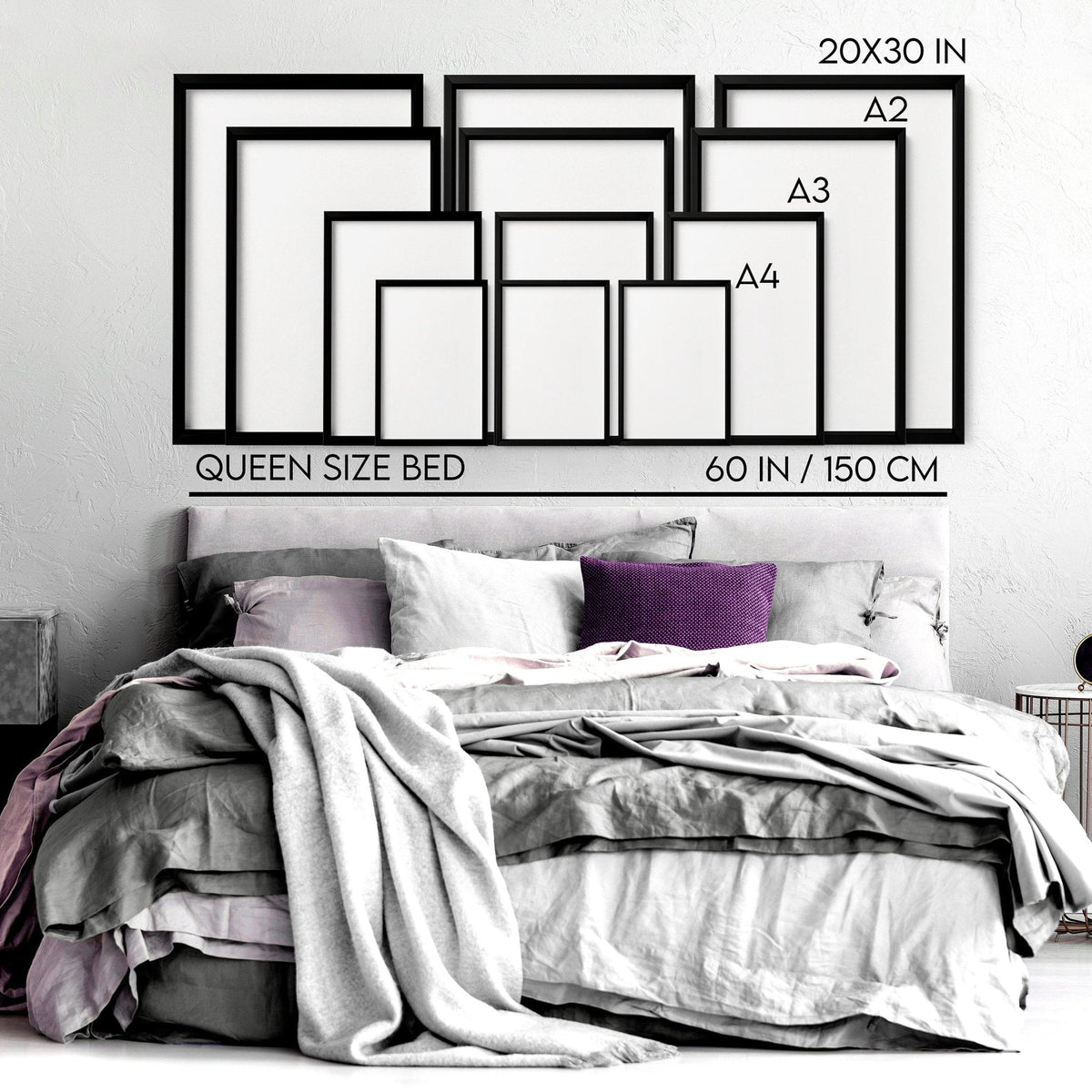 Above The Bed Wall Decor | Set of 3 Beach Decor Wall art Prints