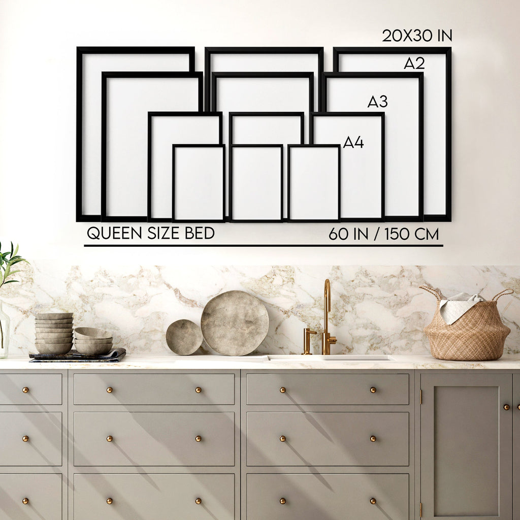 Home Decor Items For Kitchen | Set of 3 Italian Lifestyle Wall art Prints