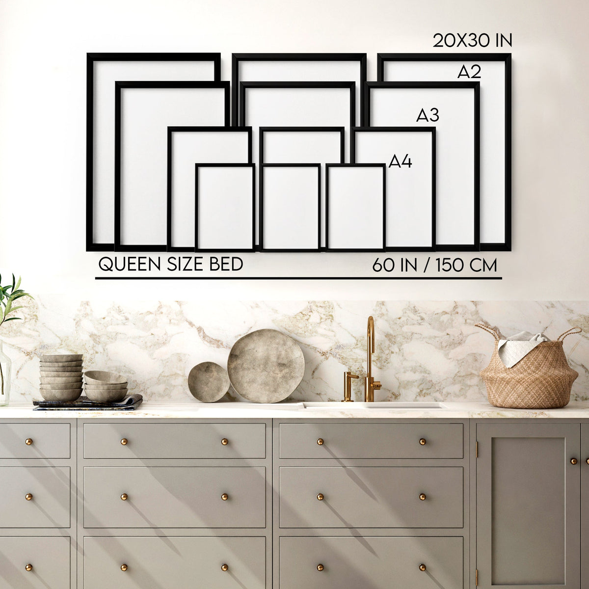 Kitchen Artwork | Set of 3 Italian Lifestyle Wall art Prints