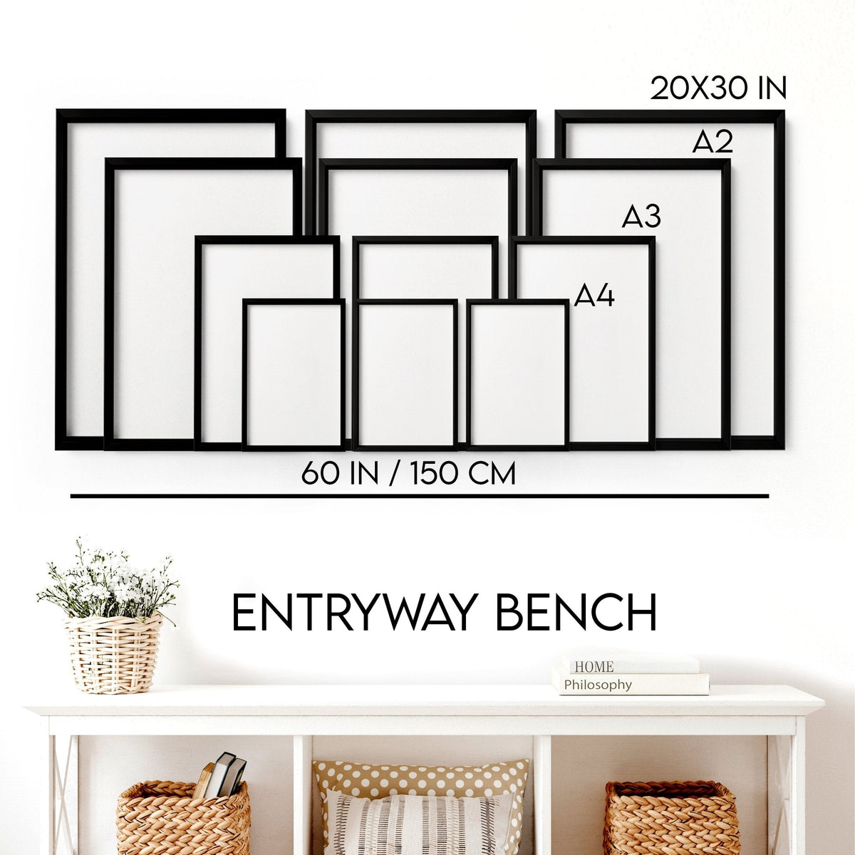 Living Room Picture Wall | Set of 3 Chinoiserie Wall art Prints