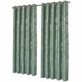 Leaf Sage Green Sparkle Blackout Curtains