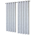 Leaf White Sparkle Blackout Curtains