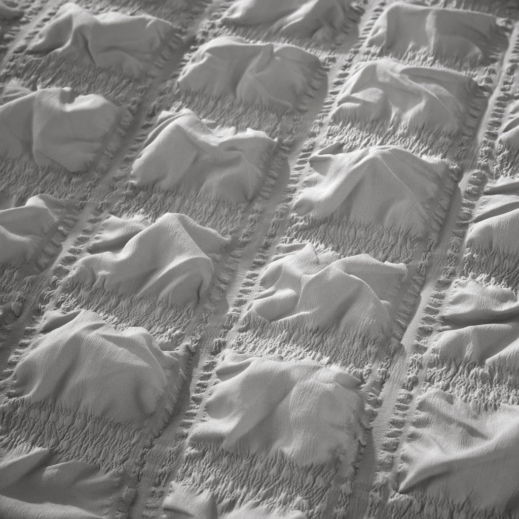 Soho Grey Microfibre Duvet Cover Set With Pillowcases Quilted Super Soft