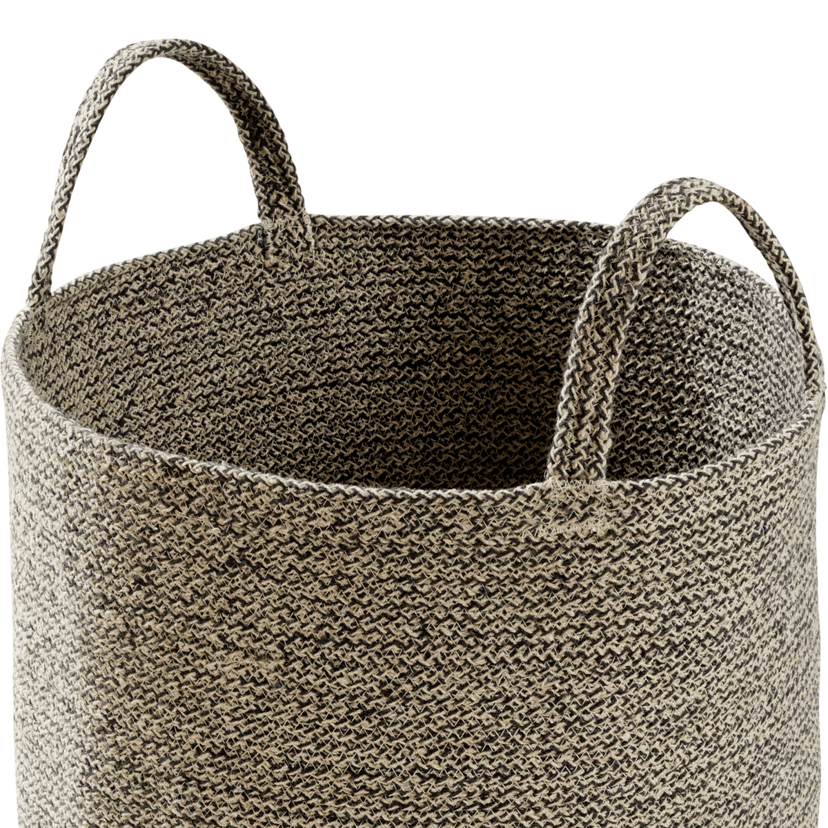 Large Woven Cotton Laundry Basket With Handles Durable Rope Storage Bin