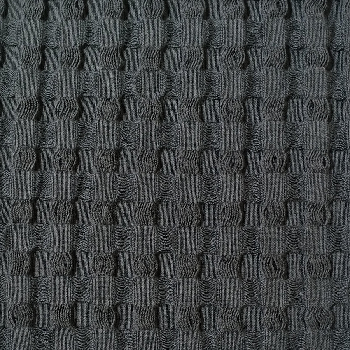 Florian Checked Grey Throw Blanket