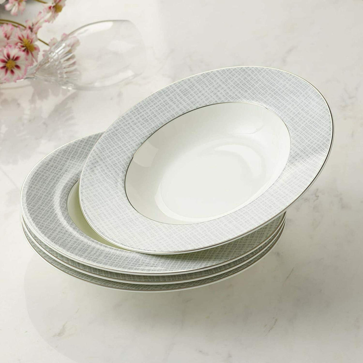 Soup Bowl Pasta Plates Set of 4