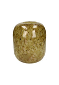 Spotted Yellow Glass Vase